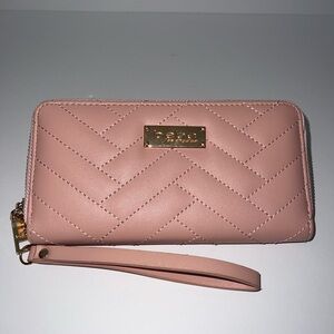 bebe Blush Quilted Wristlet